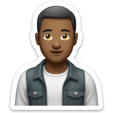 man looks 35 classes short hair, european, tech nerd love pcb designing sticker