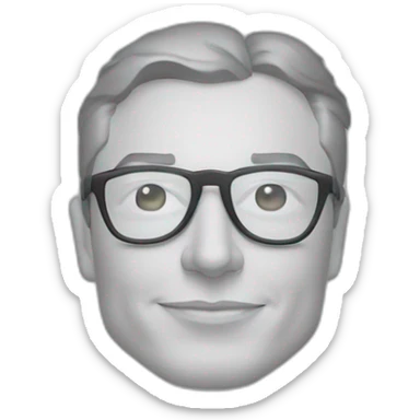  Elon musk qui cligne des yeux en levant ses lunettes de soleil  sticker