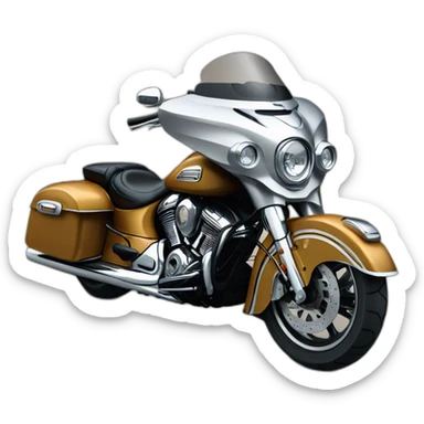 Motorcycle Indian bagger sticker