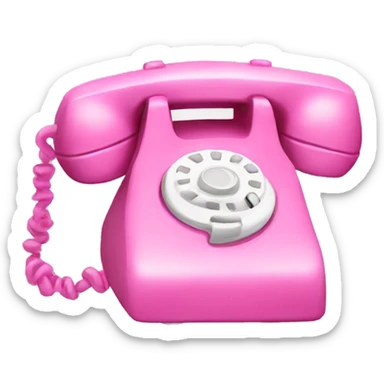 pink phone sticker
