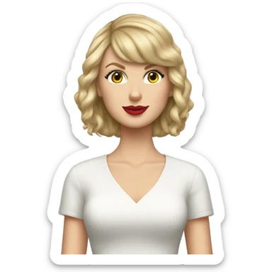 bald taylor swift sticker