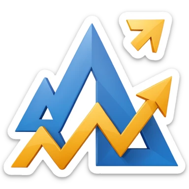 An upward trending arrow on a chart, with a euro symbol next to it, representing personal and professional growth through a training budget. Minimalist emoji look. sticker