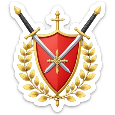 create an african american flag which consist of red on each side and a parallelogram that is black in the middle. im the very center there is a gold blunted sword surriunded by gold wreath sticker