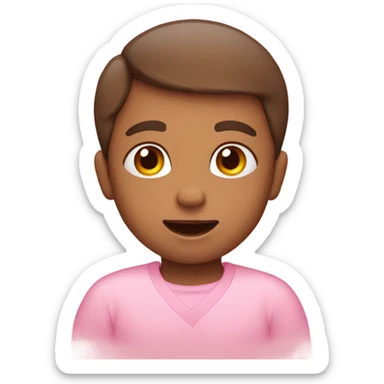 Baby pink heart emoji  sticker