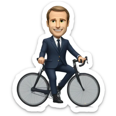 MACRON à vélo sticker