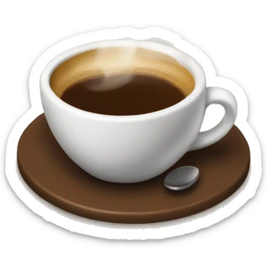 a cup of coffee sticker