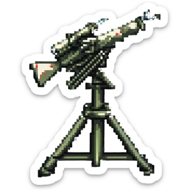 Soviet anti-aircraft gun sticker