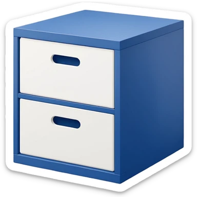 kallax 2 cajones ikea compartimientos blancos sticker