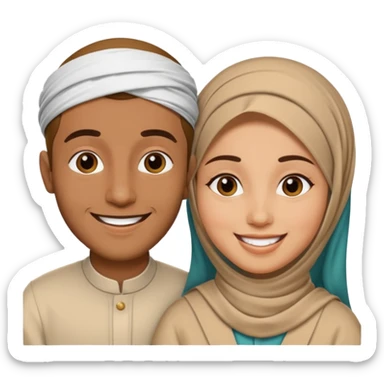 Muhhamad and Aisha  sticker