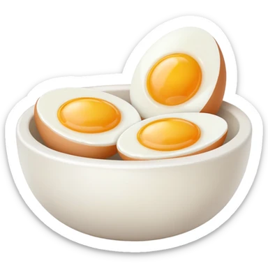 bowl of eggs sticker