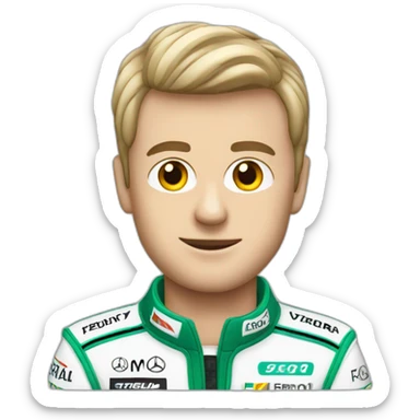 f1 addicted mercedes sticker