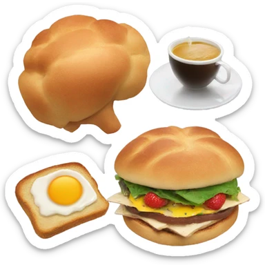 vegan breakfast and brainstorm sticker