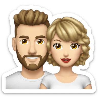 taylor swift and travis kelce sticker