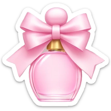 Light pink bow perfume  sticker