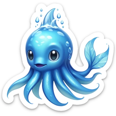 water elemental animal sticker