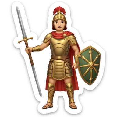 Famoso general cartagines de alto rango de la época púnica, foto del cuerpo entero sticker