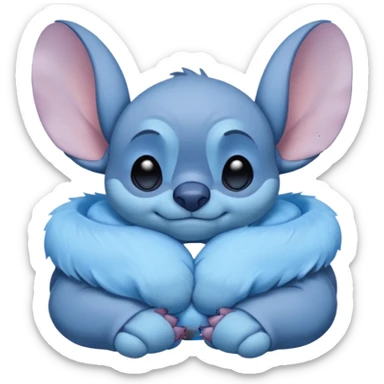 Stitch from Lilo and Stitch, looking sleepy sticker
