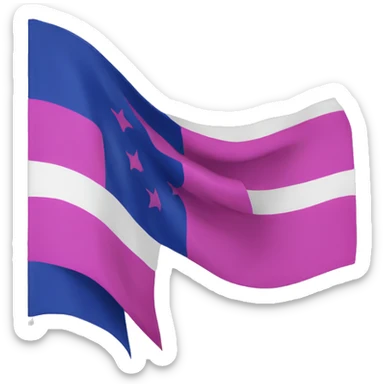 A bi flag sticker