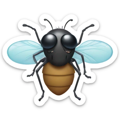 A fly giving a thumbs up  sticker