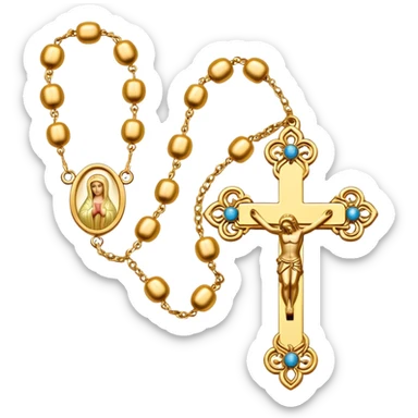 rosary sticker