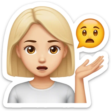 Girl Debating sticker