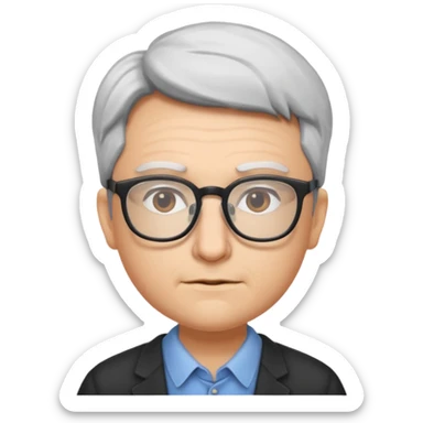 upstanding citizen with glasses sticker