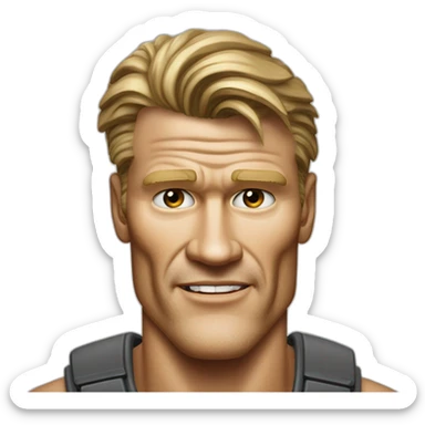 dolph-lundgren-laborant-stupid-enlarged-jaw sticker