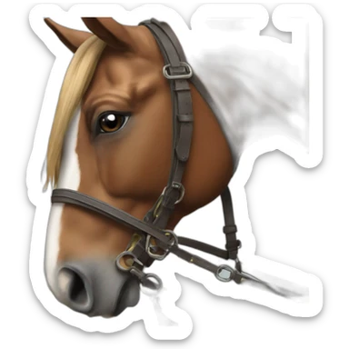 cavaliere et don cheval sticker