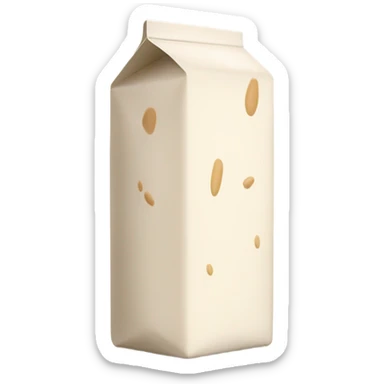 Oat milk carton sticker