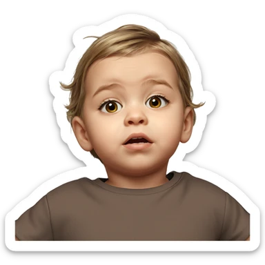 realistic portrait of girl sticker