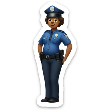 9 months pregnant police officer sticker