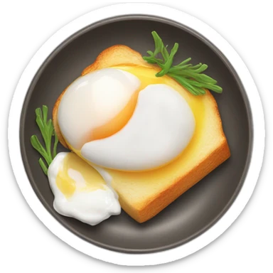 poached egg sticker