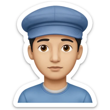  Fait un jeune indien pas trop beau avec un léger surprise un double menton et une casquette sur la tete sticker