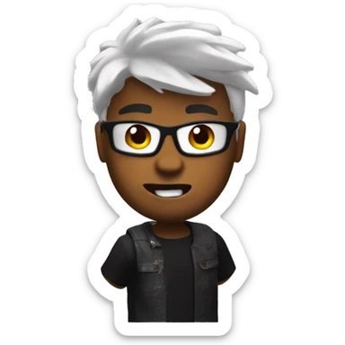 Roblox avatar playing dti sticker