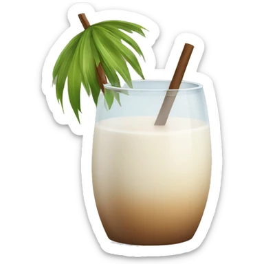 coconut drink sticker