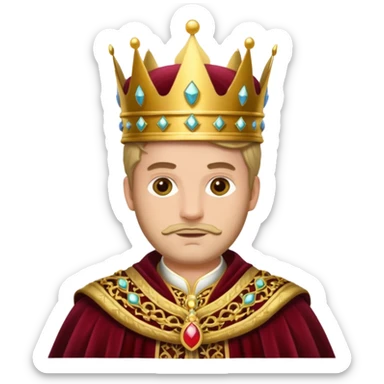 royal king sticker