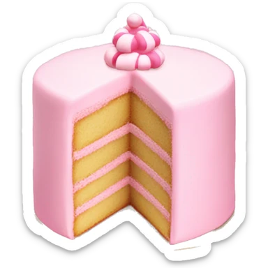 pale pink cake christmas  sticker