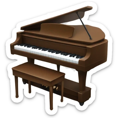 Brown E-Piano sticker