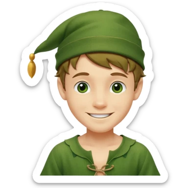 Fairytale character Peter Pan sticker