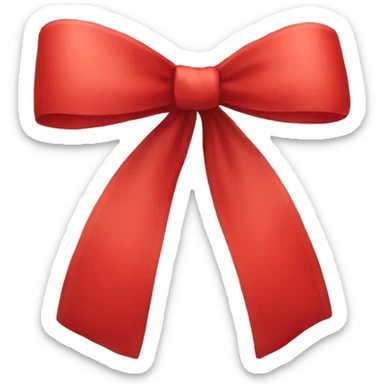 Create a red bow sticker
