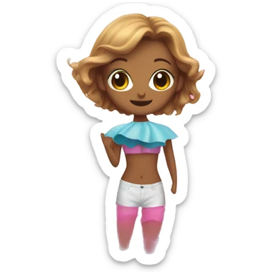 pink , ocean , beach sticker