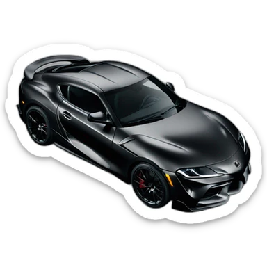 Black supra with black air sticker