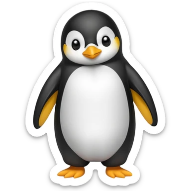 Pinguino con pijama sticker