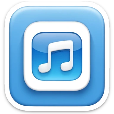 Create a modern, clean vector illustration of the Deezer app icon, designed in a smooth flat + soft 3D illustration style.
The icon should be placed inside a rounded square app icon shape, centered perfectly.


 sticker