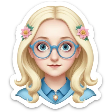 Evanna Lynch is Luna Lovegood in harry potter sticker