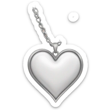 Heart shaped necklace  sticker