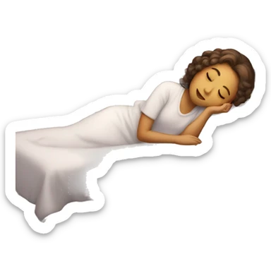 Books girl sleep sticker