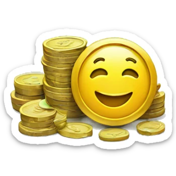 money and coins sticker