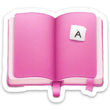 pink agenda sticker