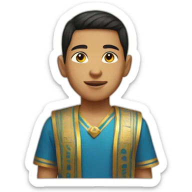 taiwanese egyptian kid sticker